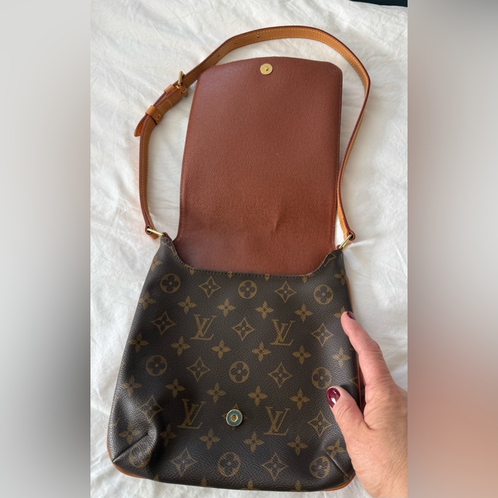Louis Vuitton Brown Monogram Shoulder Bag AUTHENTIC - Picture 3 of 10